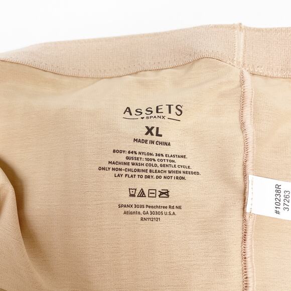 Assets Spanx Women's High Waisted Thong Shapewear Nude Size XL - Picture 5 of 5